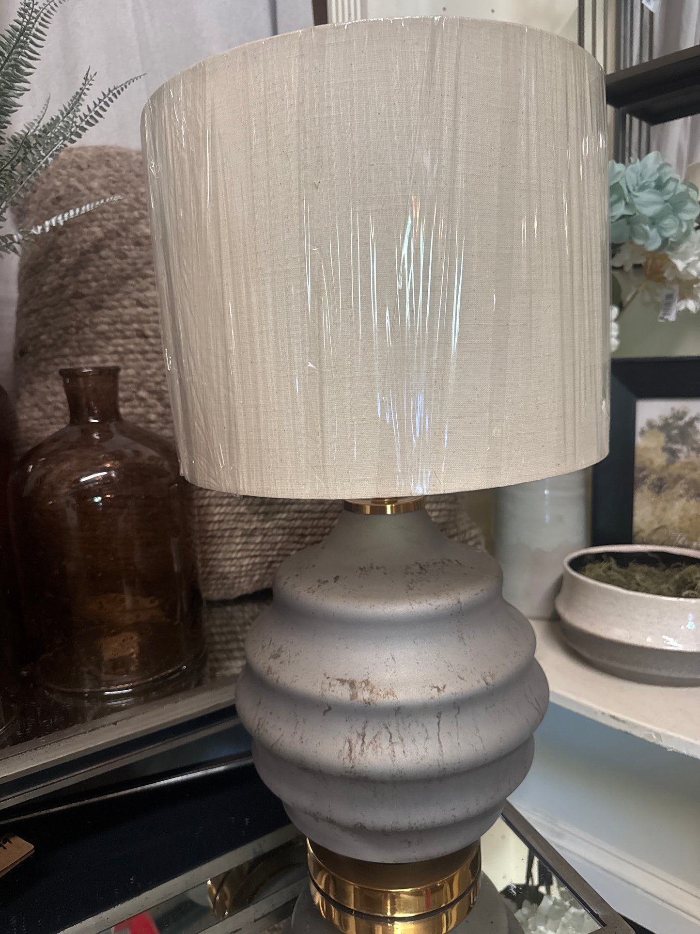 Blue Gold Lamp