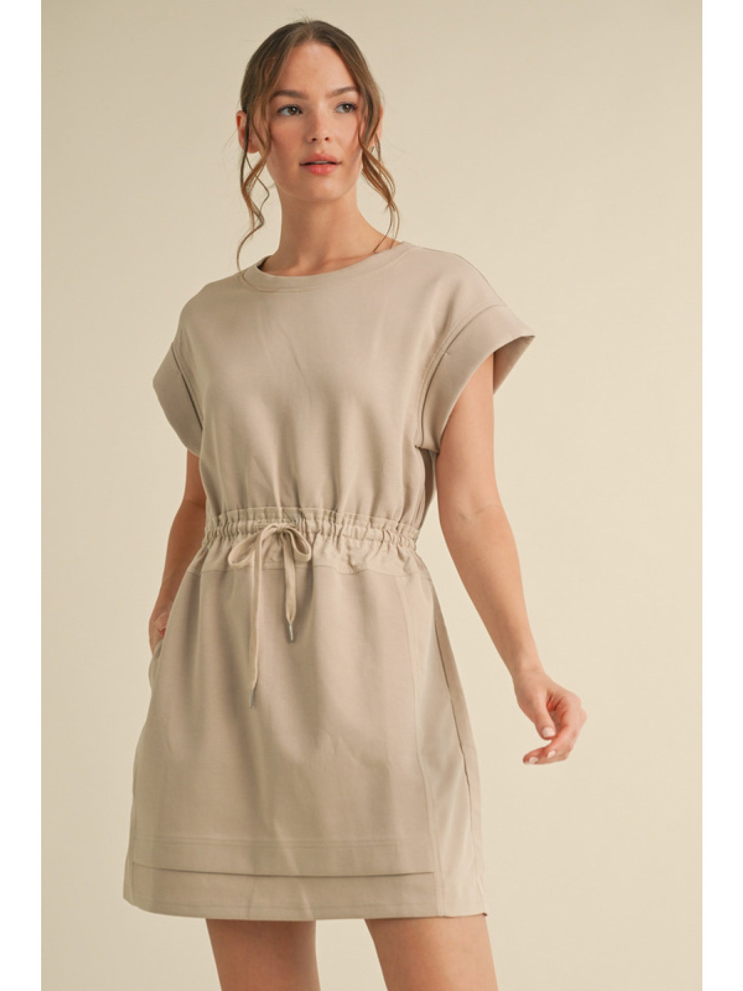 Taupe Jersey Dress