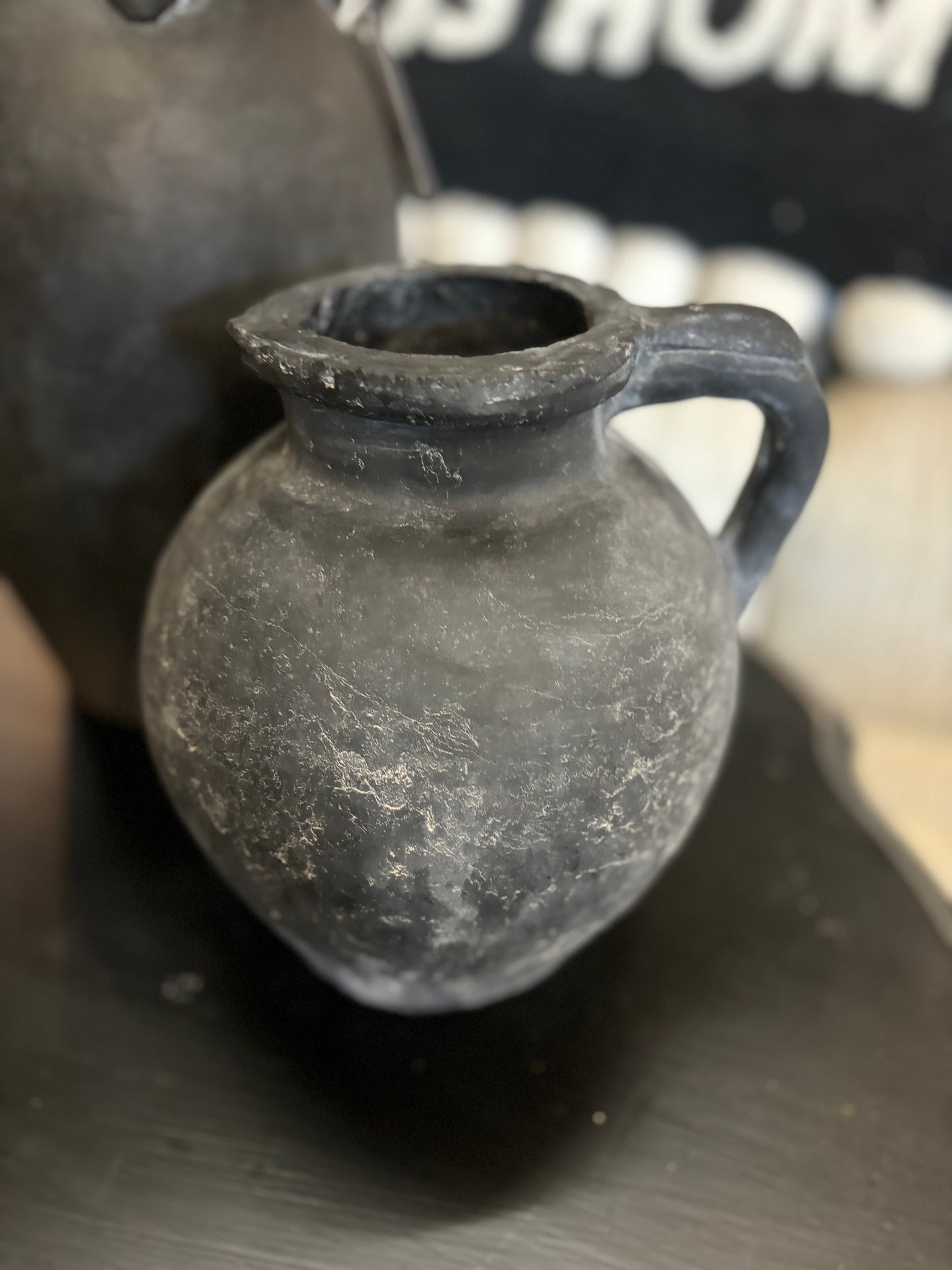Charcoal Ceramic Pitcher