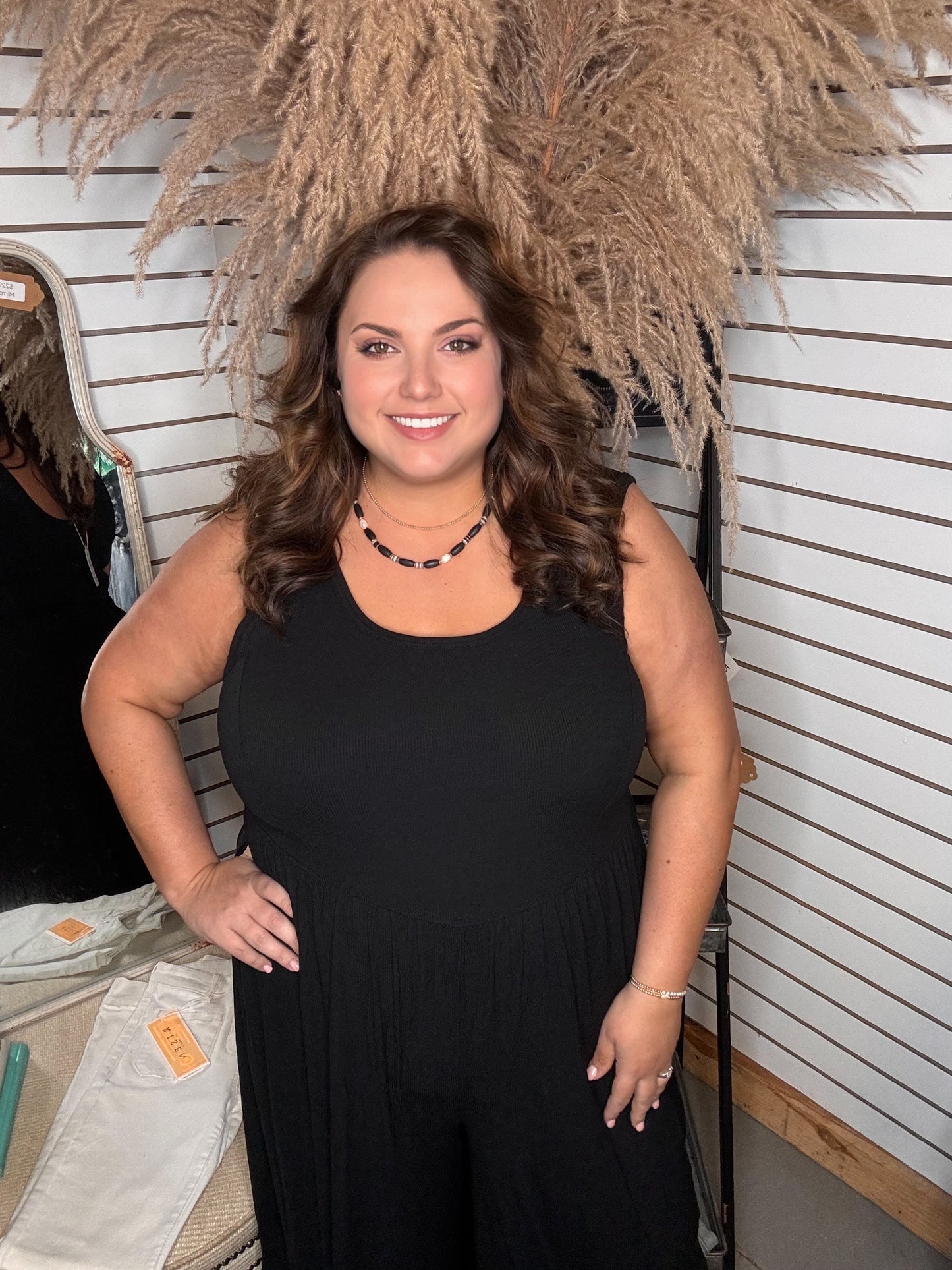 Black Jumpsuit in Plus