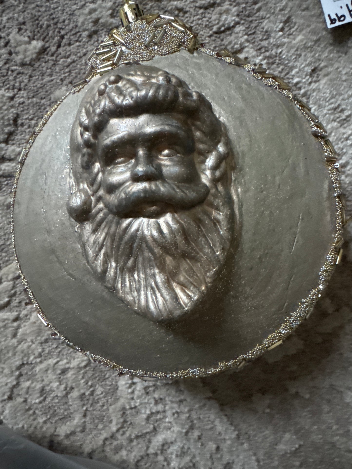Santa Disc Orn