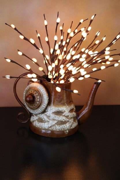 Natural Pussy Willow 60 Light LED