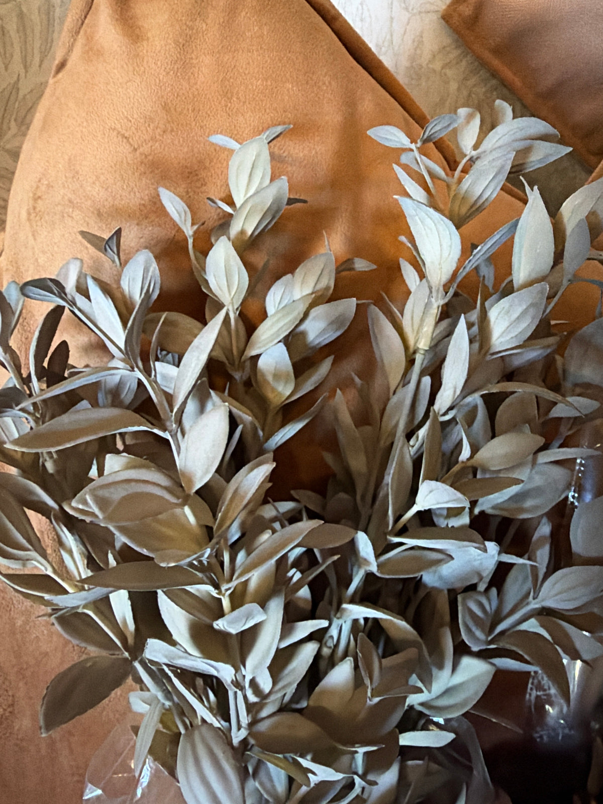 Tan Dusty Ruscus Bush