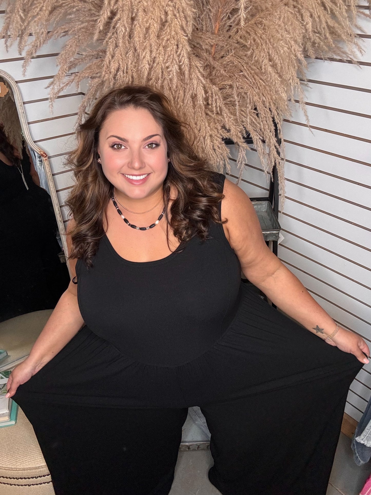 Black Jumpsuit in Plus