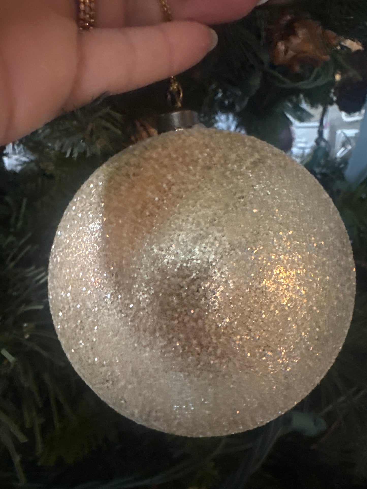 Light Gold Sparkle Orn