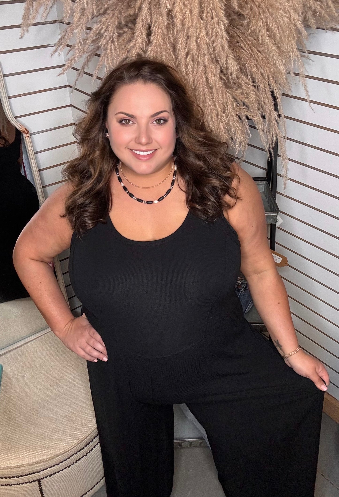 Black Jumpsuit in Plus
