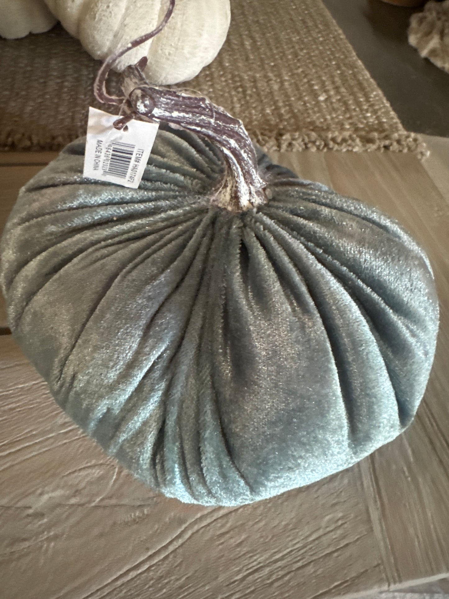 Sage Velvet Pumpkin