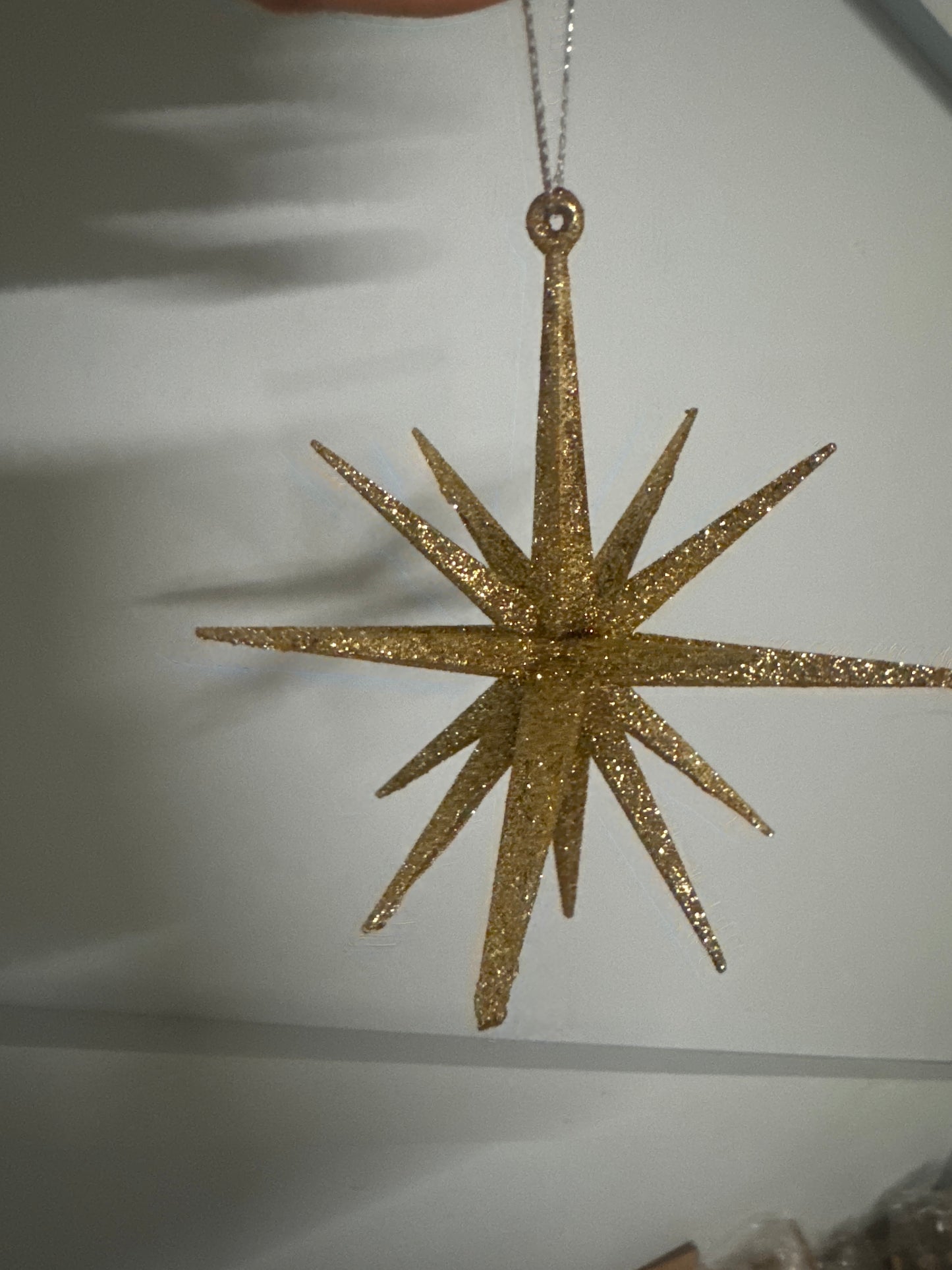 Point Gold Glitter Star