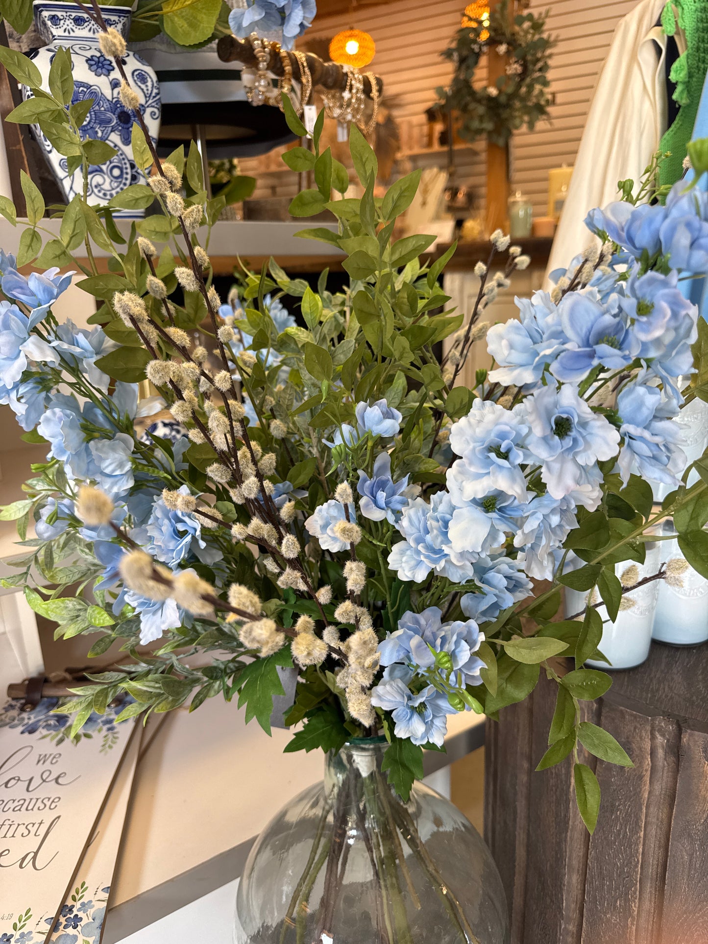 Blue Delphinium Stem