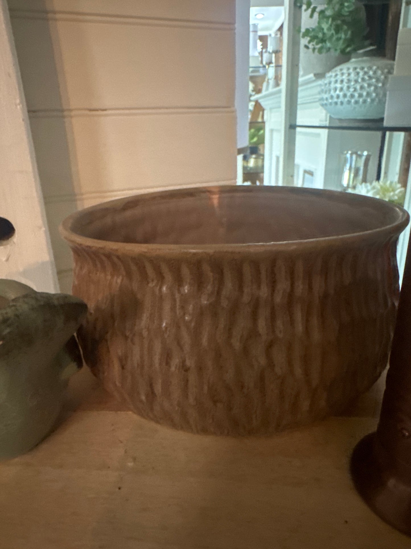 Brown Textured Bowl