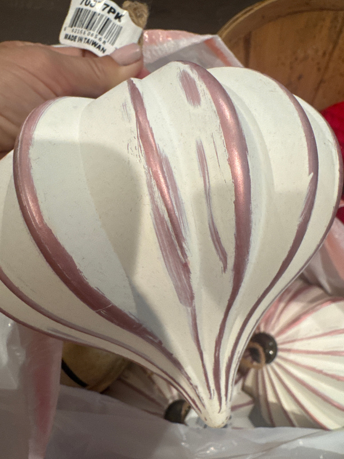 Pink Onion Orn