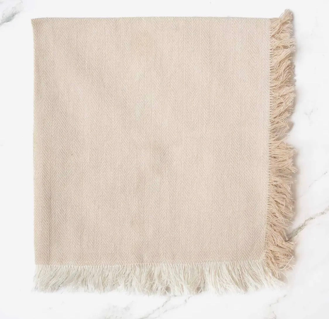 Herringbone Fringe Napkin