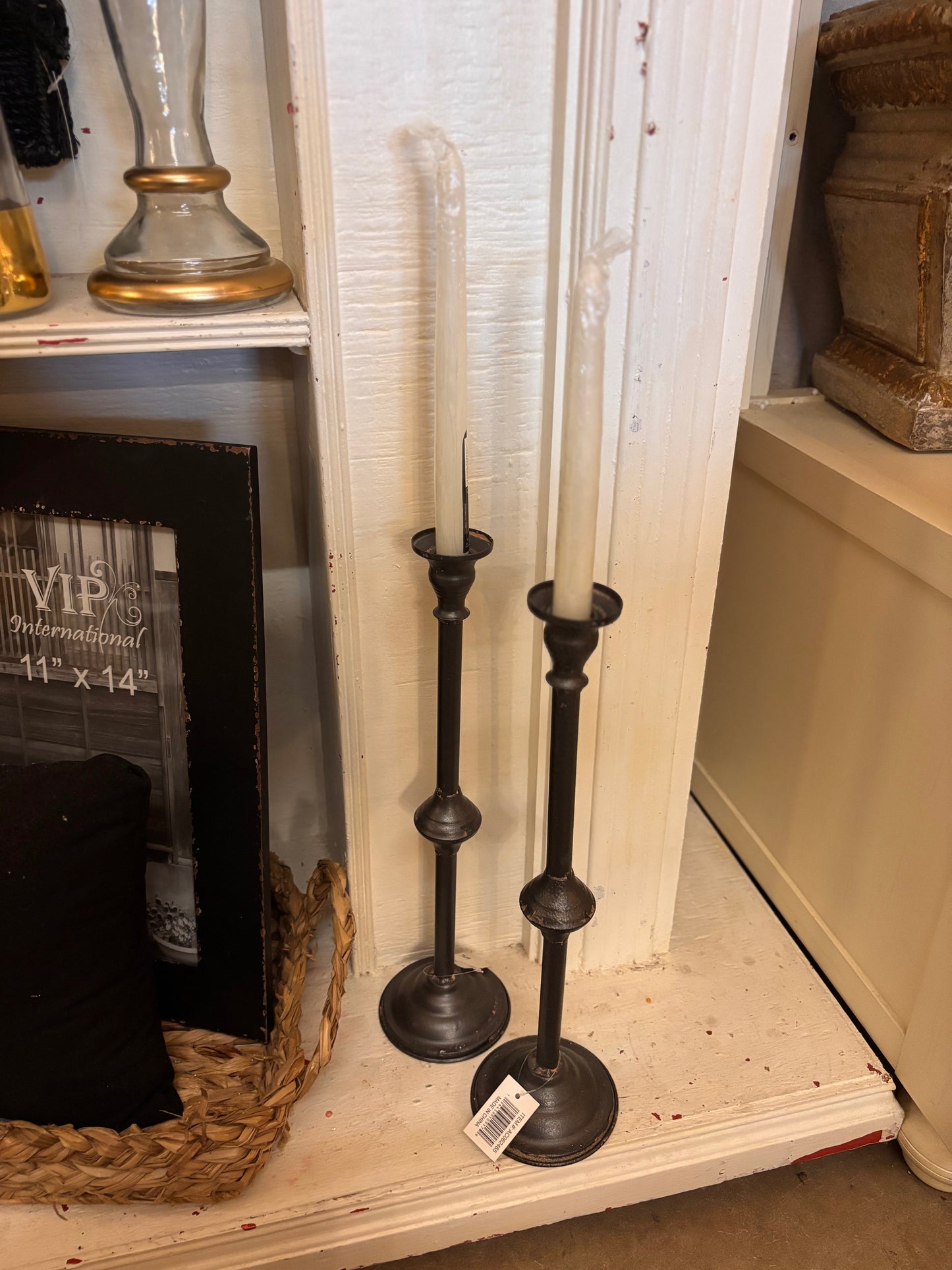 White Taper Candle 8”