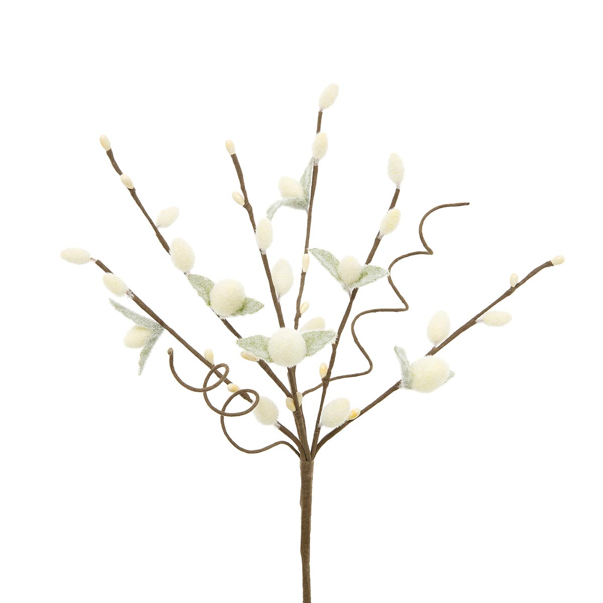 Flocked Mini Pussy Willow Pick
