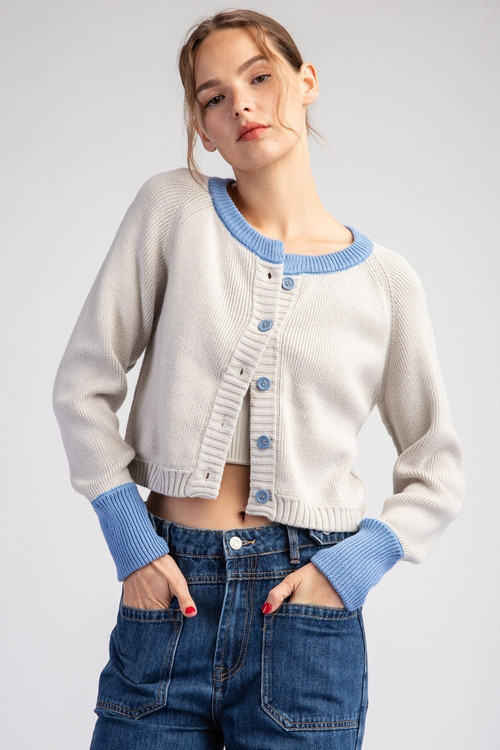 Pigeon Cropped Cardigan