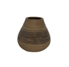 Terracotta Vase Natural H 5.5 & Dia 6.3"
