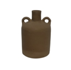 Terracotta Vase Natural H 9.8 & Dia 6.9"