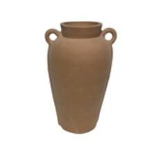 Terracotta Vase Natural H 16.3 & Dia 8.5"