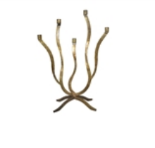 Candle Holder Large Antique Gold