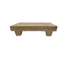 Sun Bleached Riser Wood Sm L 12 x W 8" x H 3.3"