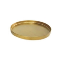 Med. Alum. Round Plate 7.85Dia Antique Brass