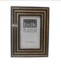 Black & Brown Resin Tiles 4”x6” Picture Frame - BROWN & BLACK
