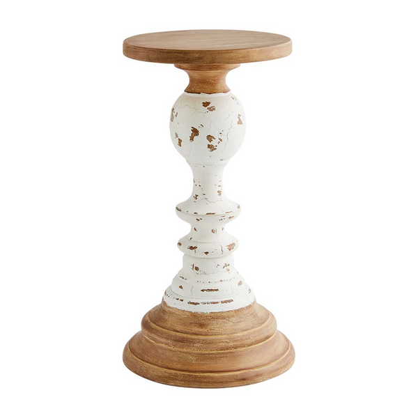 Two-Tone Wood Candle holder