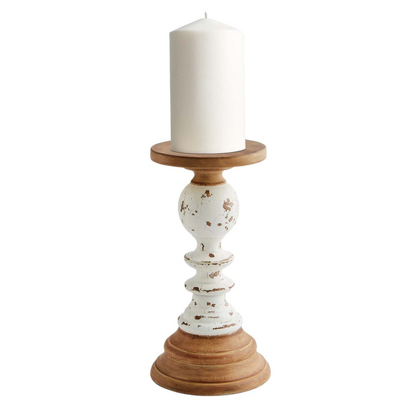 Two-Tone Wood Candle holder