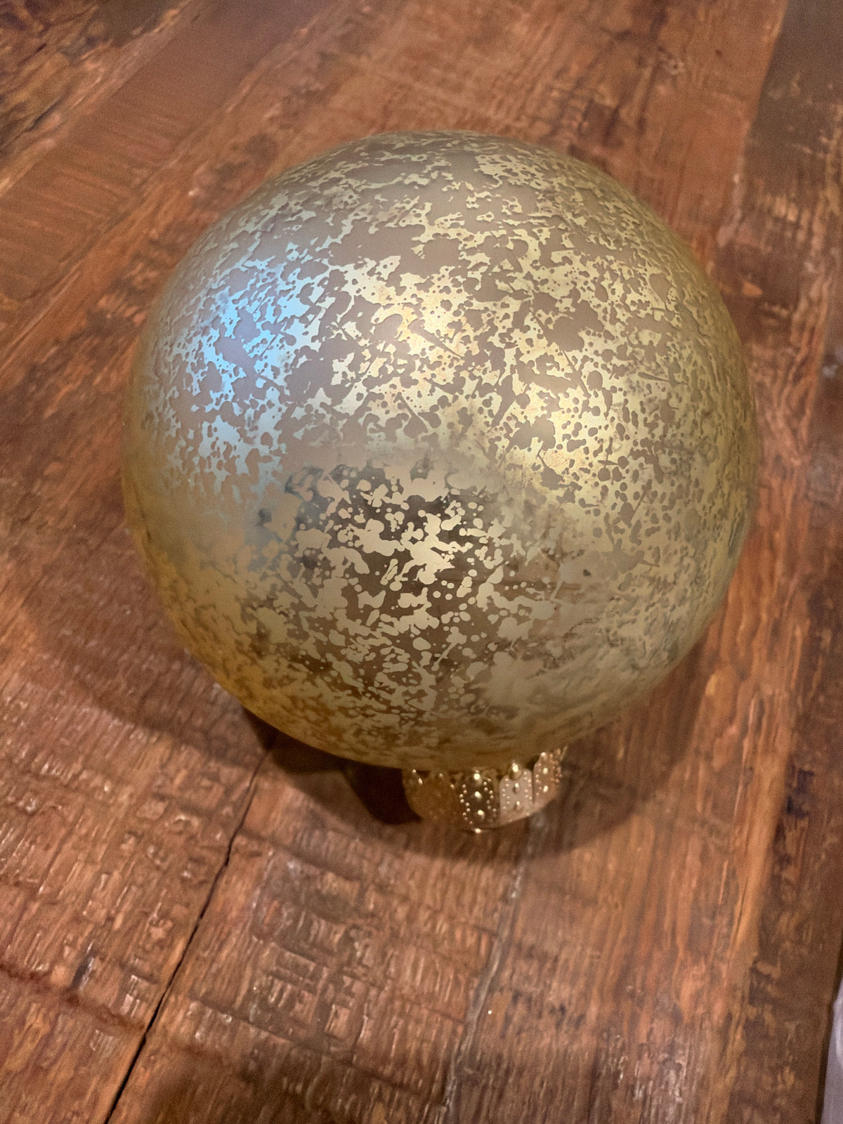 Plastic Gold Mercury Orn