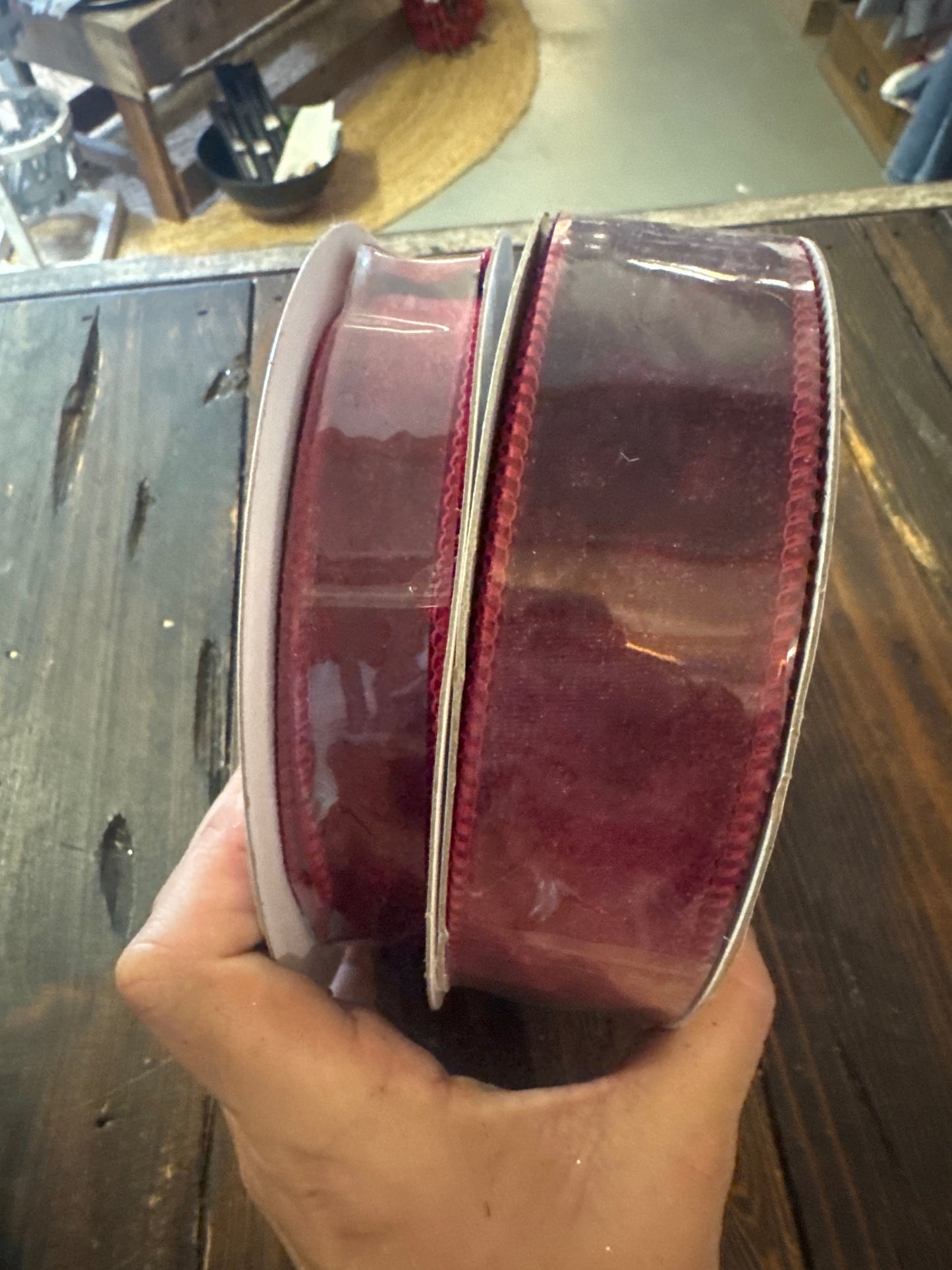 Maroon Velvet Ribbon