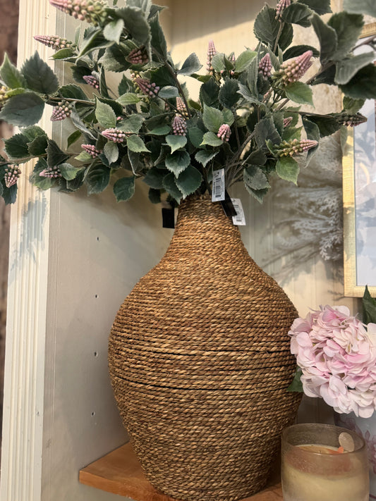 Narrow Mouth Woven Vase
