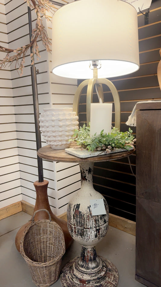 Metal Distressed Side Table