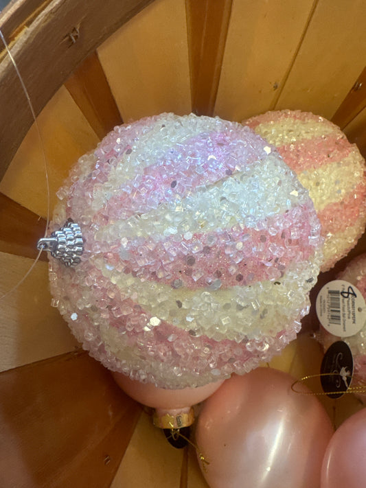 Pink Round Candy Orn