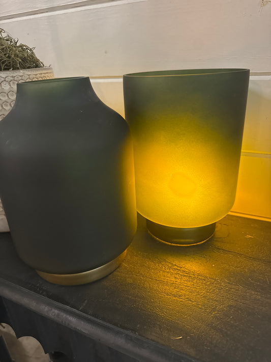 Open Mouth Green Glass
