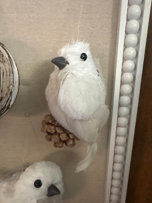 Bird Pinecone Orn
