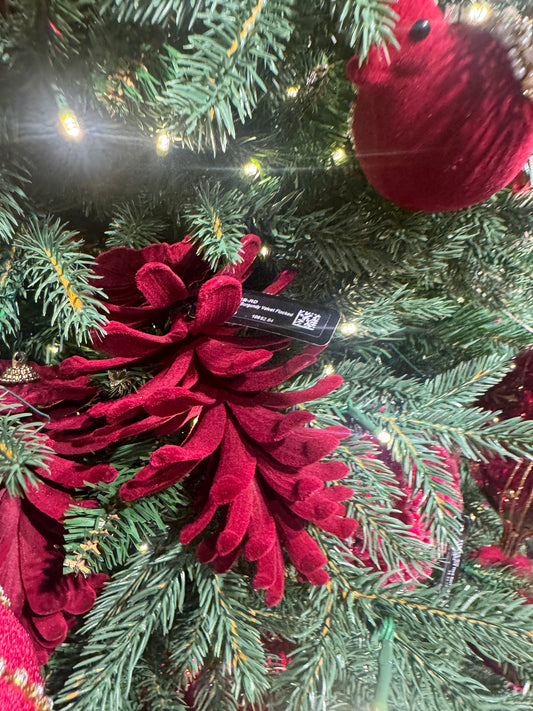Burgundy Pinecone