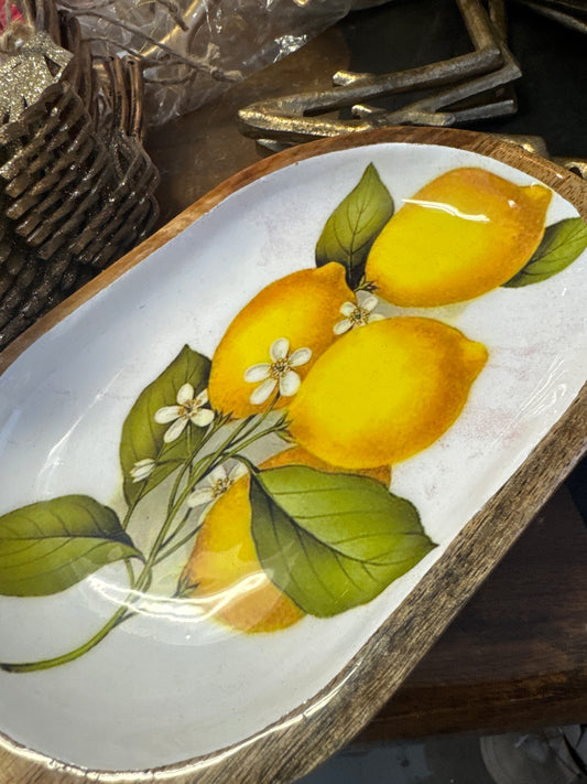 Wood Lemon Tray