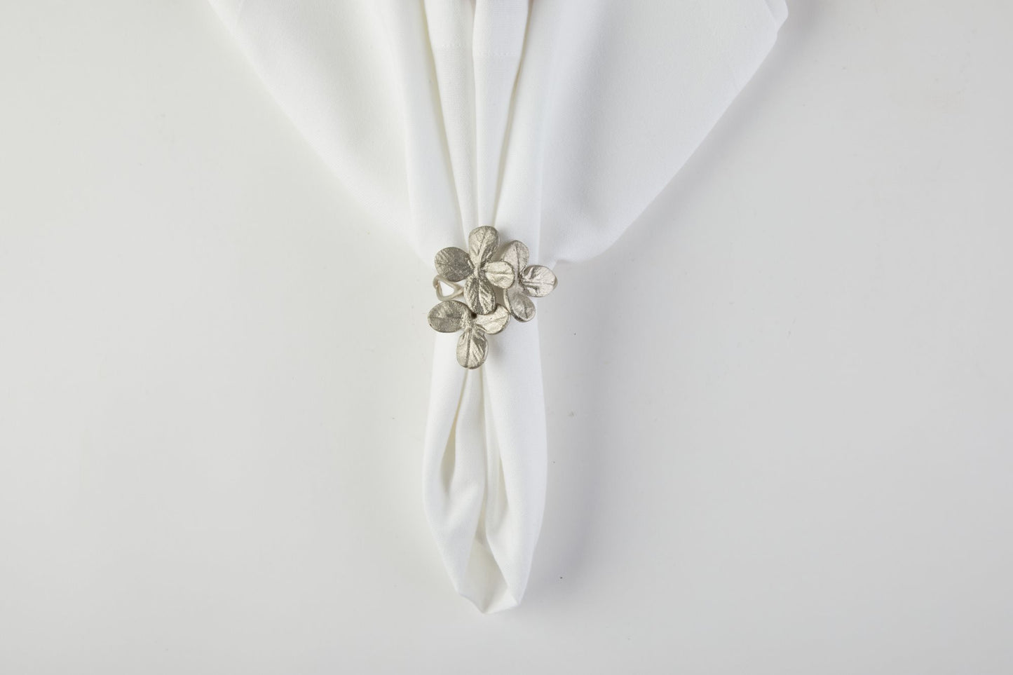 Silver Flower Cluster Napkin Ring