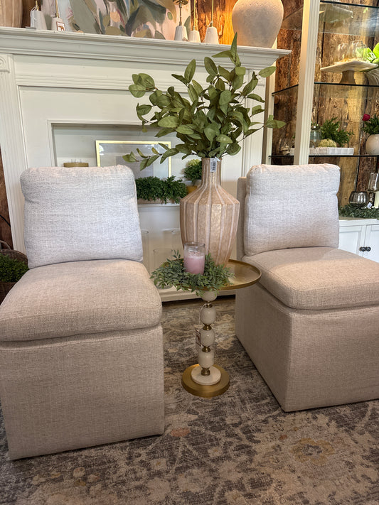 Rolling Fabric Chairs