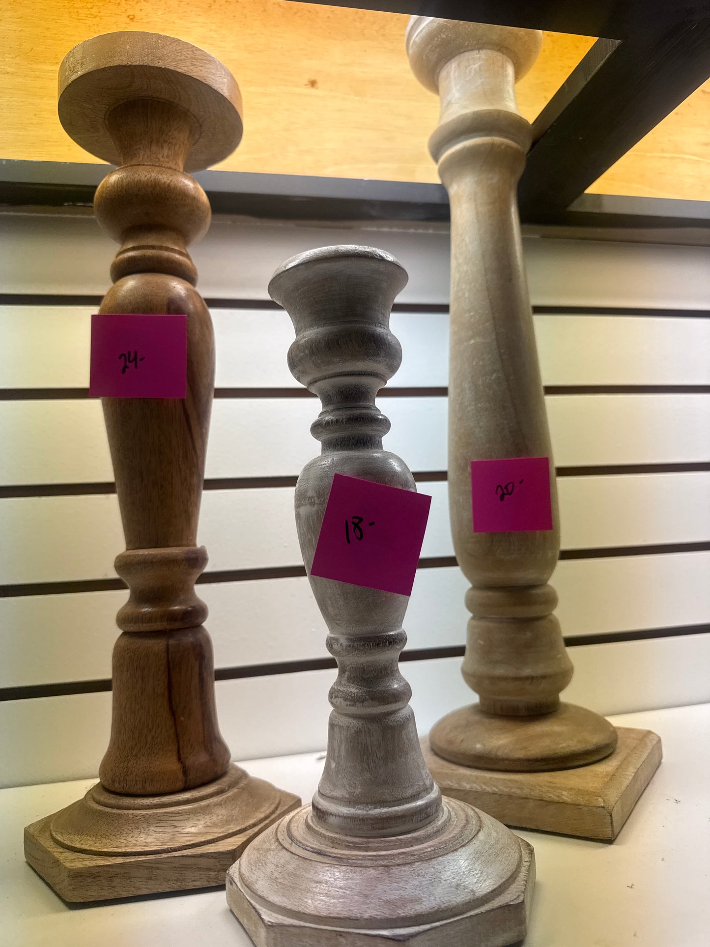 Wood Candlesticks