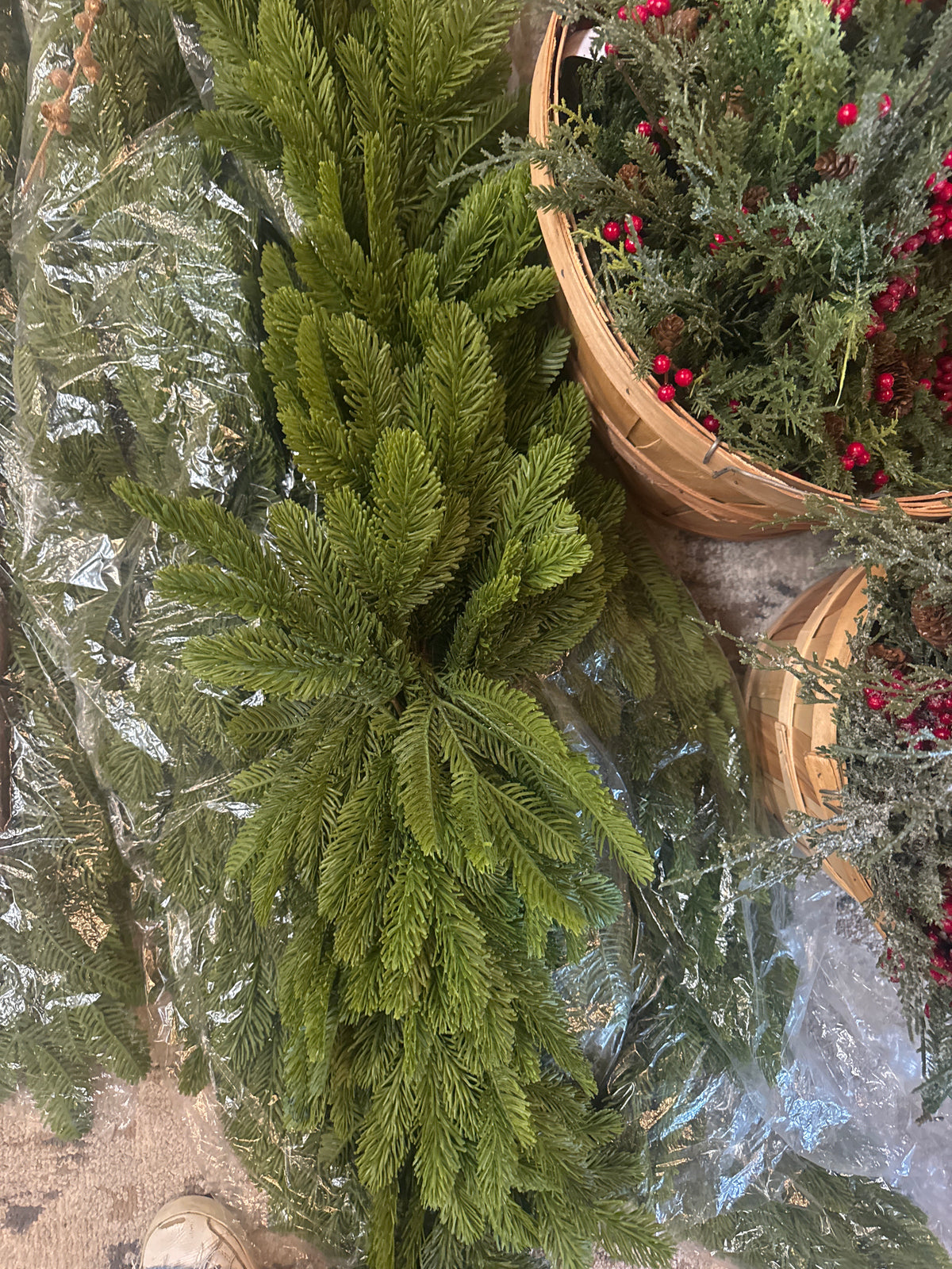 Real Touch Noble Fir Swag