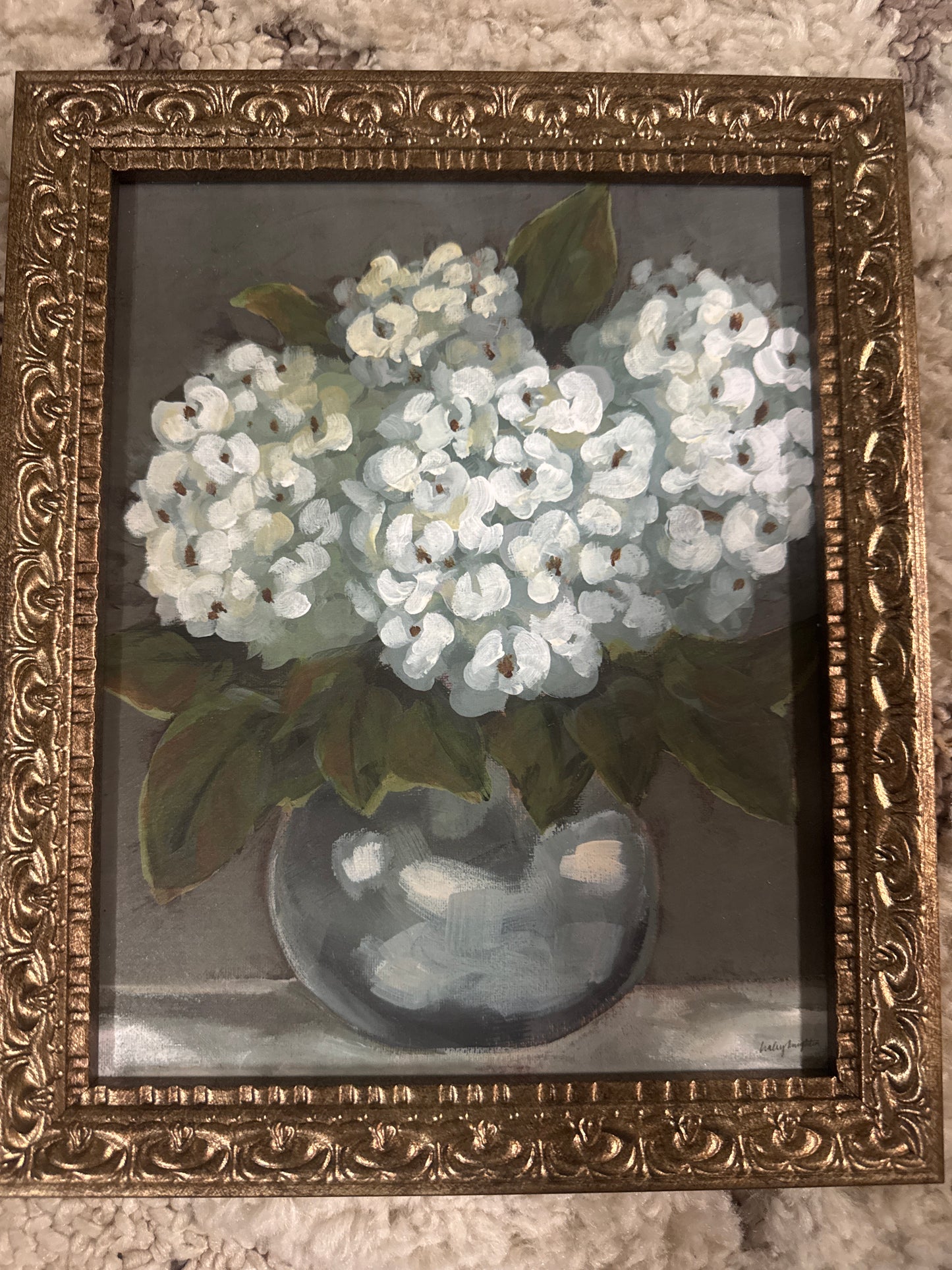 Blue Hydrangea Art