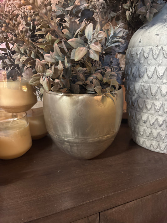 Round Metal Planters