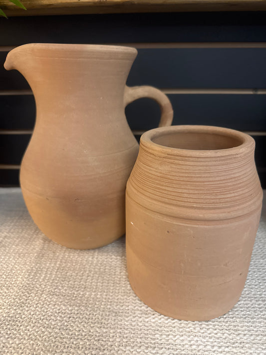 Terracotta Vase Natural H 6.3 & Dia 5.5"