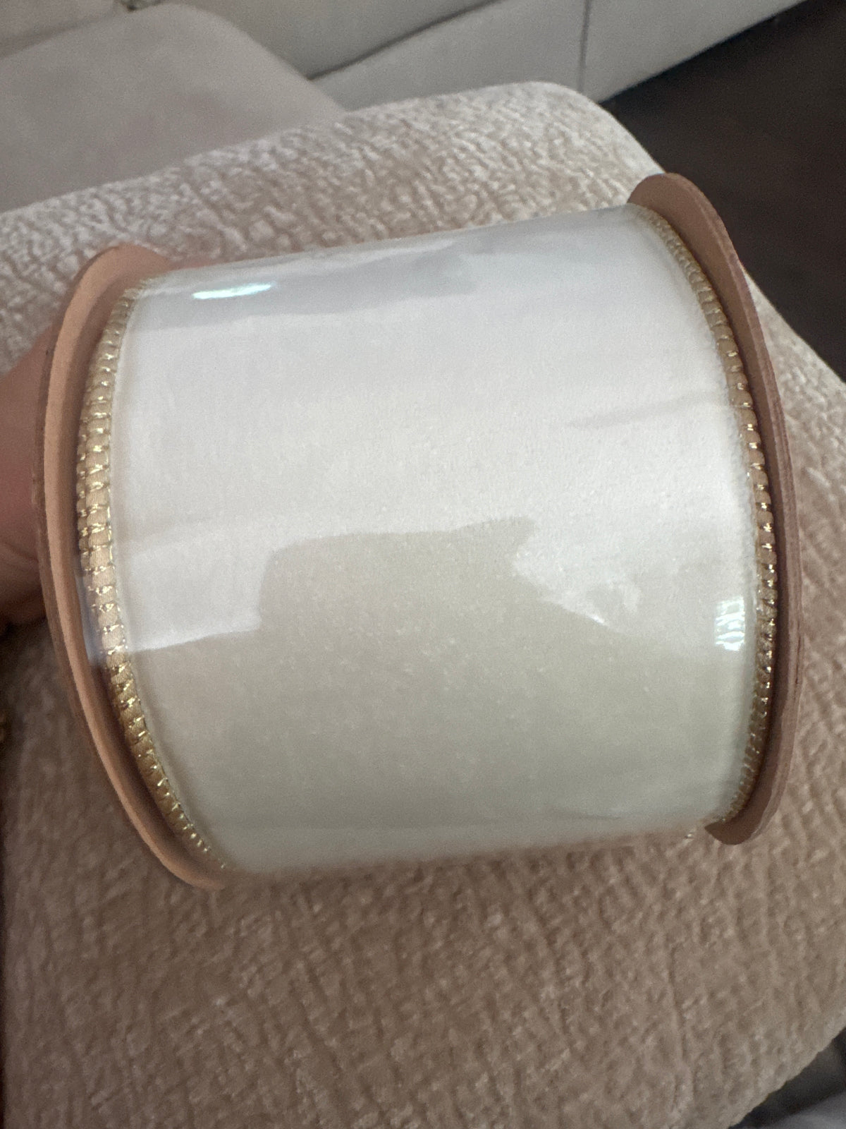4” Ivory Gold Ribbon