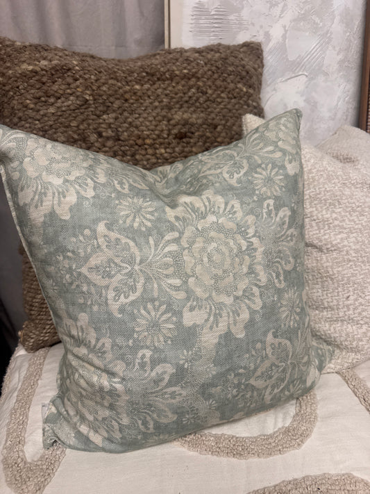 Sage Floral Pillow