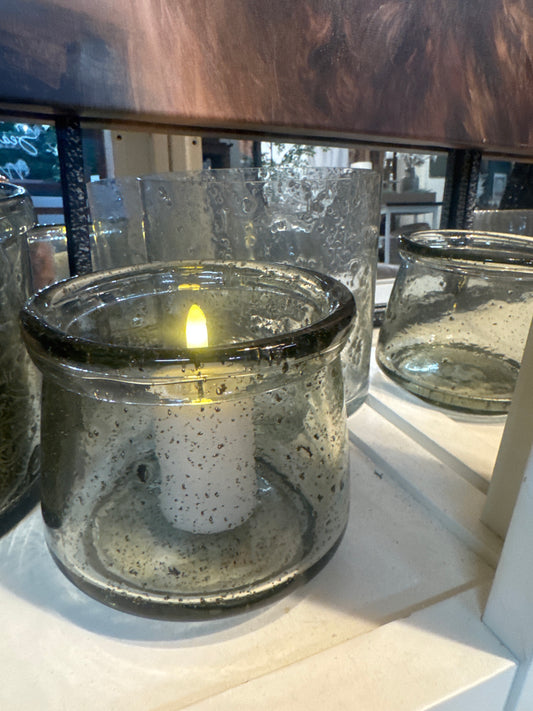 Short Bubble Glass
