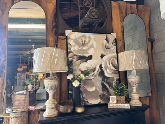 Black Tall Arch Mirror