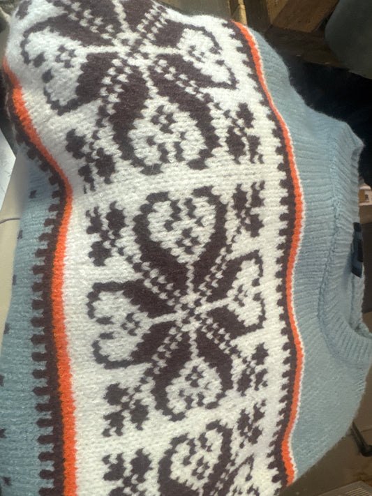 Blue Ski Sweater Large