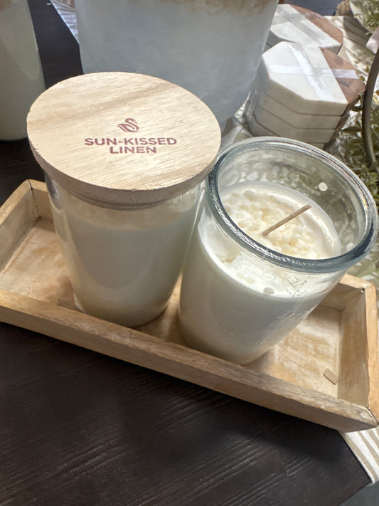Sun Kissed Linen Candle